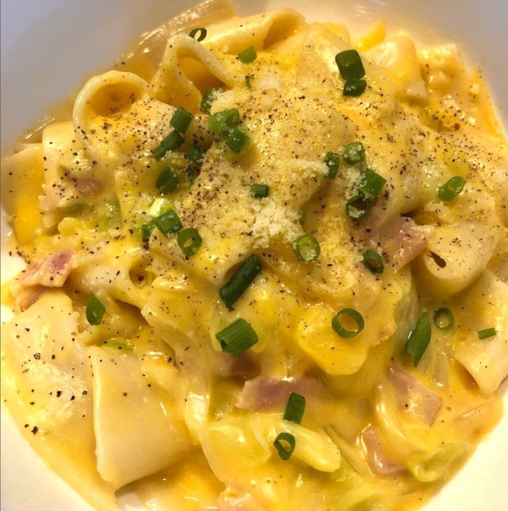 煮ぼうとうパスタの写真
